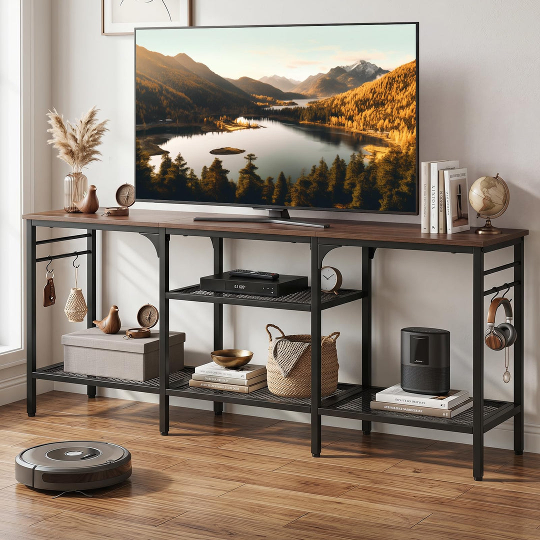 Giantex 3-Tier TV Stand for TVs up to 65 Inch with Open Storage Shelves