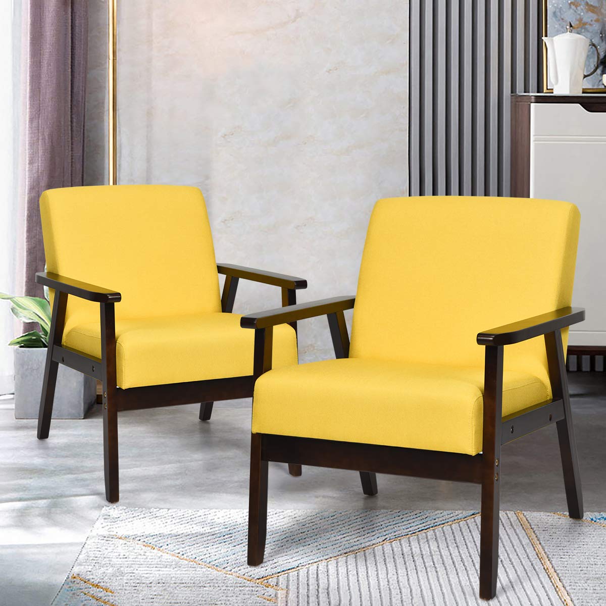 Mid-Century Modern Accent Chair for Living Room
