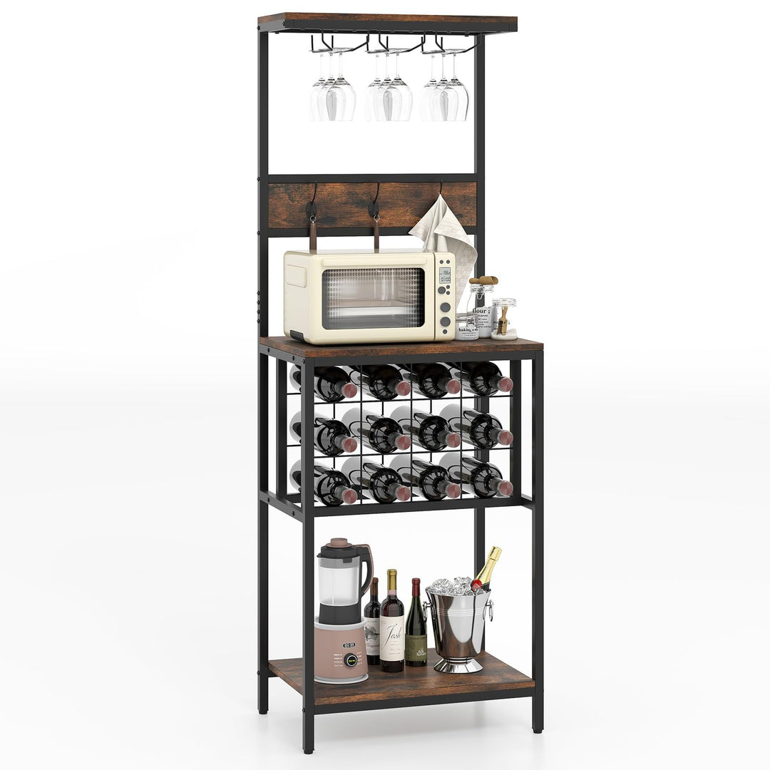 Giantex Tall Wine Rack Freestanding Floor