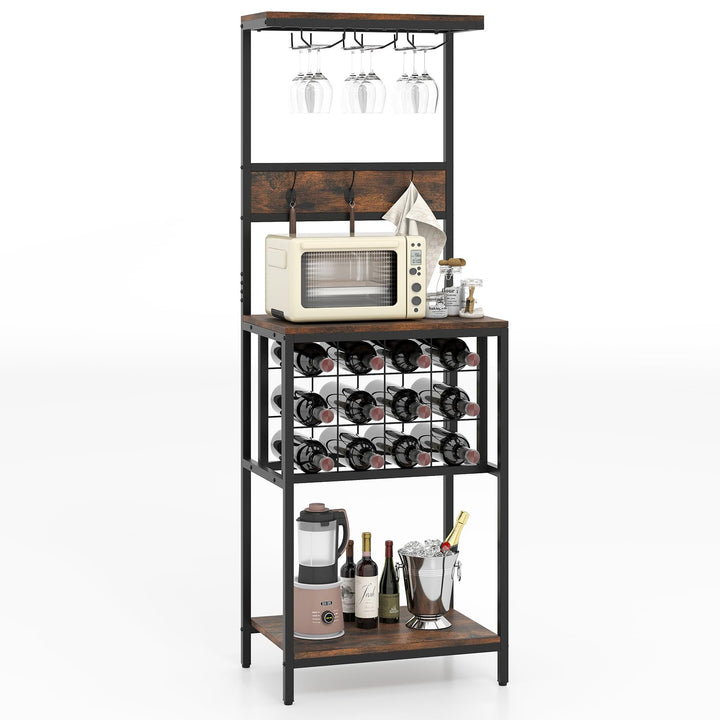 Giantex Tall Wine Rack Freestanding Floor