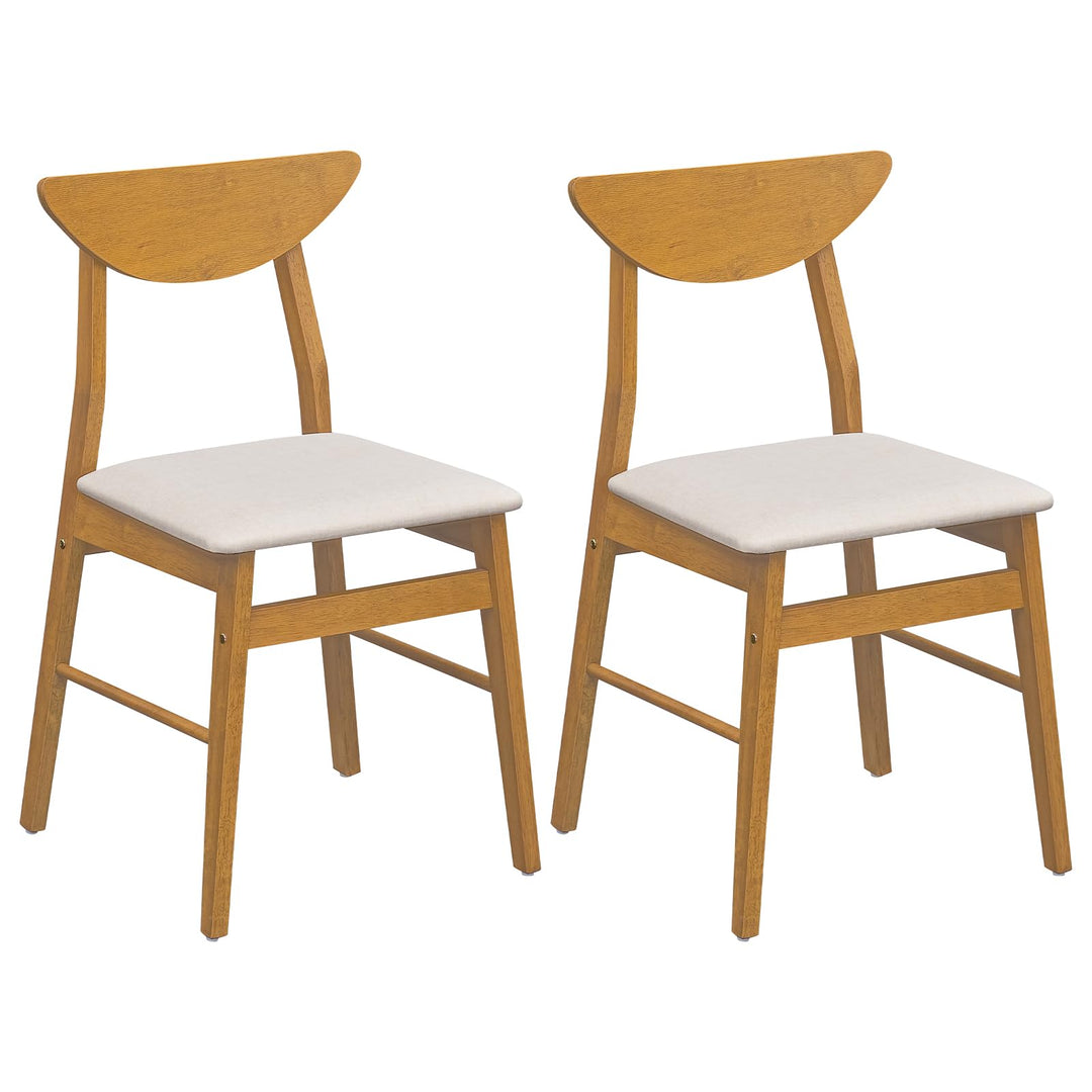GIANTEX Upholstered Dining Chairs Set w/ Comfortable Upholstered Seat