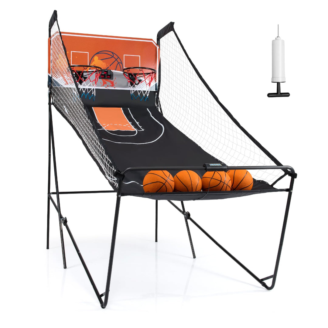 Giantex Arcade Basketball Game Indoor Dual Shot with 8 Game Modes