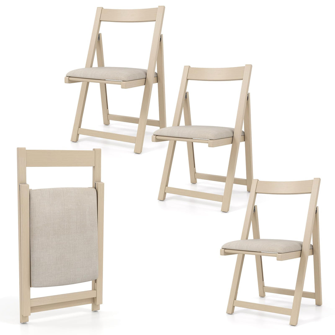 Giantex Folding Dining Chairs Set of 4