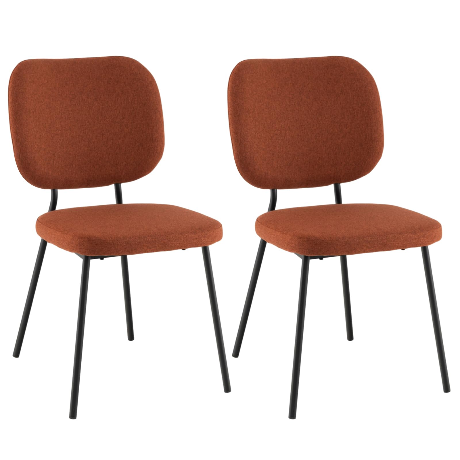 Modern Fabric Dining Chair Set of 2 - Giantex