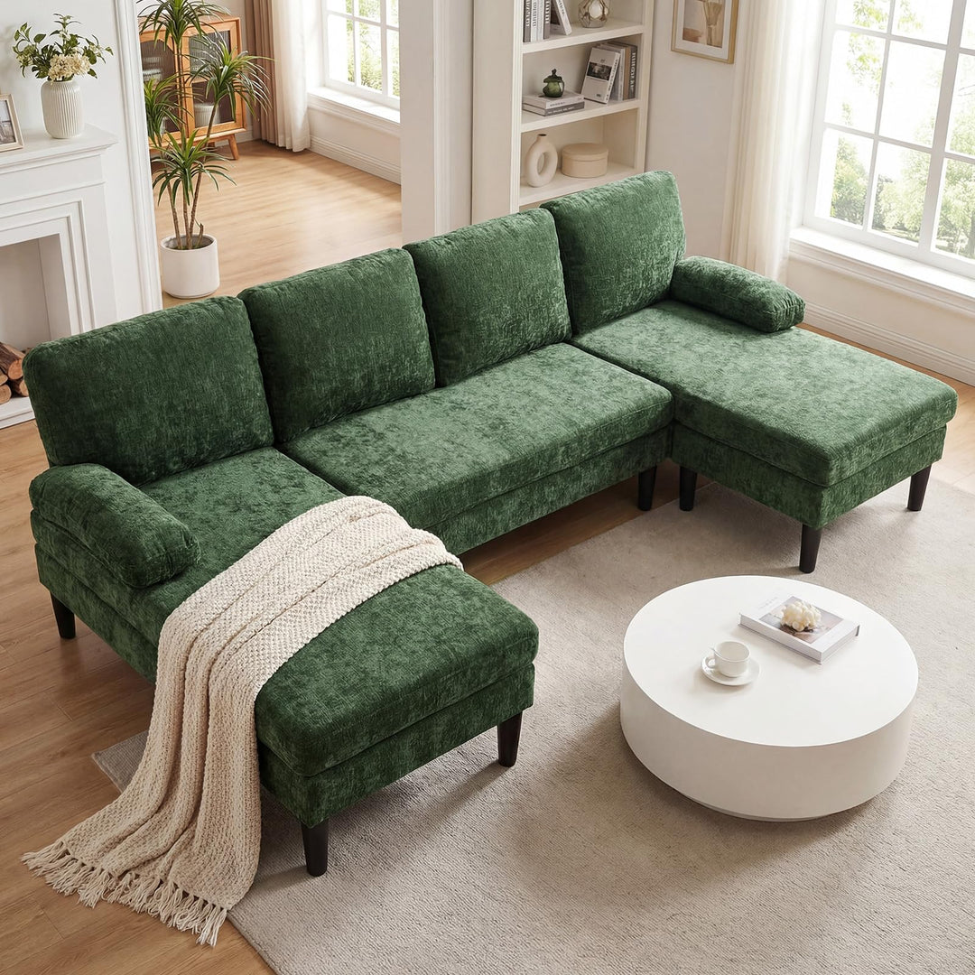 Giantex Sectional Couch for Living Room U-Shaped Sofa