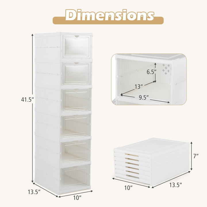 GIANTEX 6-Tier Shoe Rack Organizer for Entryway