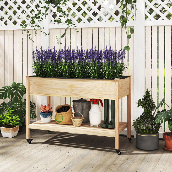 Giantex 47”x23”x33” Wood Planter Box