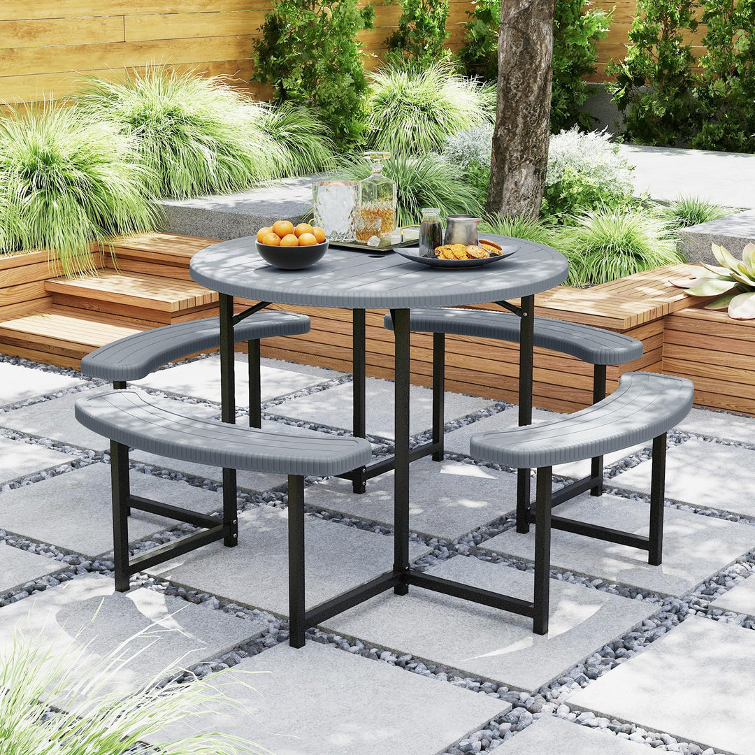 Giantex Picnic Table Bench Set for 4 to 8 Person