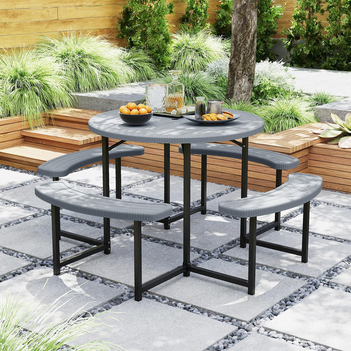 Giantex Picnic Table Bench Set for 4 to 8 Person