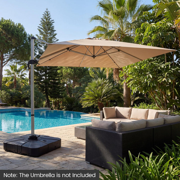 Giantex 375 lbs Cantilever Umbrella Base