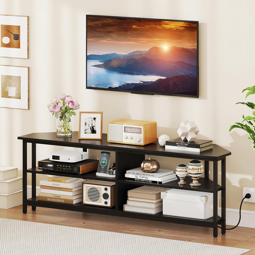 Giantex Corner TV Stand for 65 Inch TV
