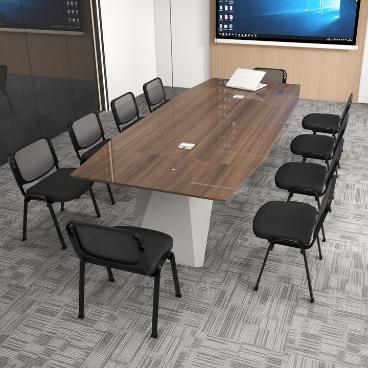 Giantex Set of 5 Stackable Conference Chairs with Mesh Back
