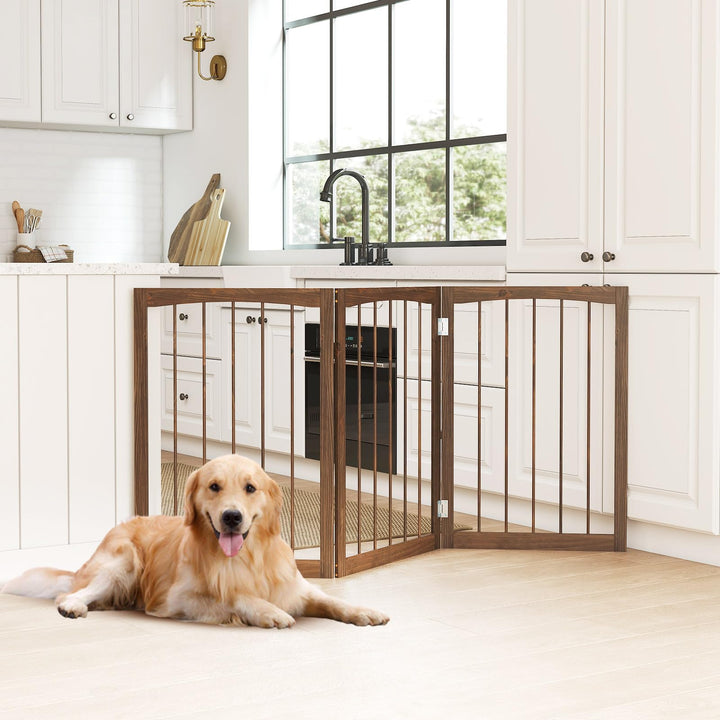 Giantex Freestanding Dog Gate for Small Medium Dogs
