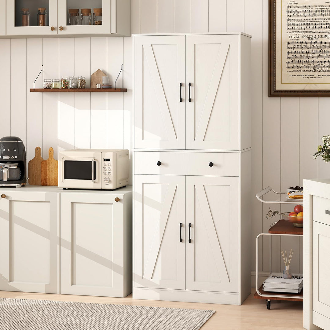 Giantex 72" Tall Kitchen Pantry Cabinet for Living Room
