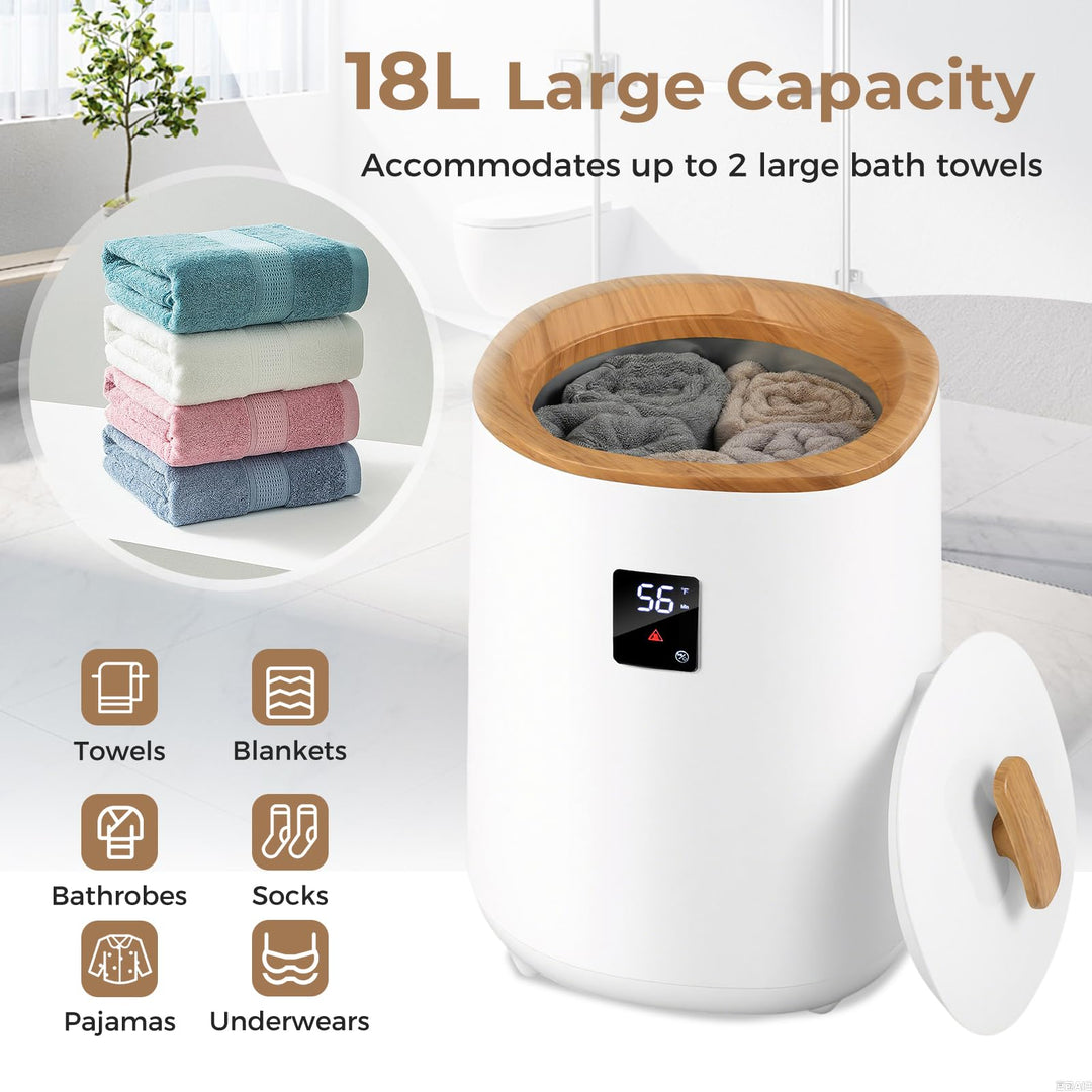Giantex 18 L Large Blanket Towel Warmer with LED Display for Bathroom