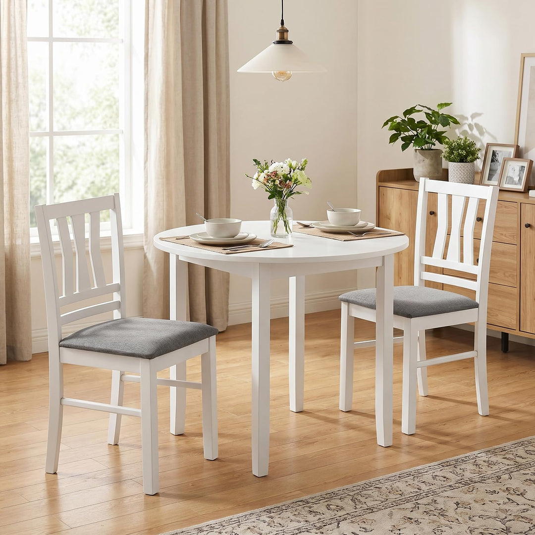 Giantex Wood Dining Chairs Set of 2/4 with Slat Back
