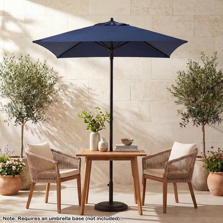 Giantex Square Patio Umbrella with Push Bottom Tilt &amp; 4 Sturdy Ribs