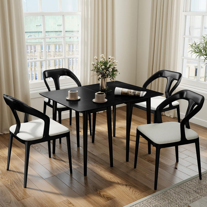 Giantex Dining Table Set with 2 Rectangular Dinner Tables for 4-6