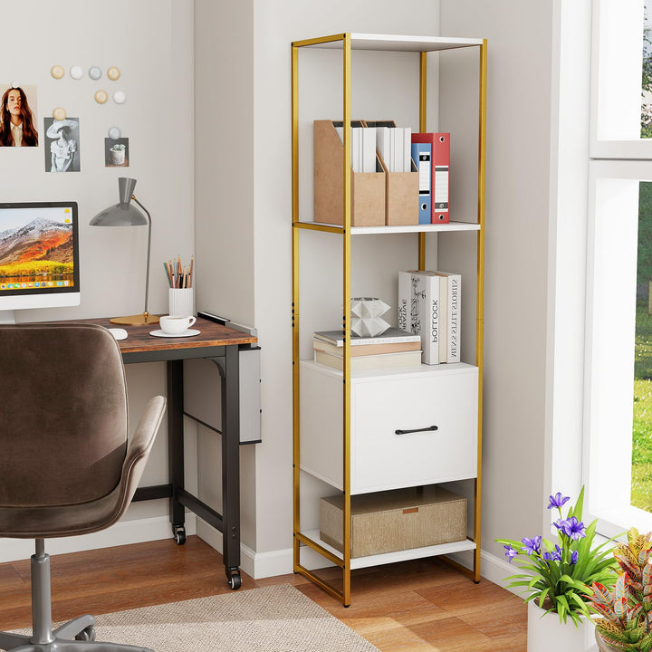 Giantex Bookshelf with Drawer