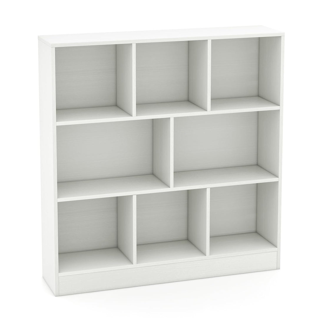 Giantex 8 Cube Bookcase, 4-Tier Freestanding Bookshelf w/ 8 Open Compartments, 2 Anti-Tipping Kits