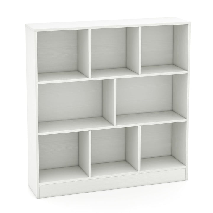 Giantex 8 Cube Bookcase, 4-Tier Freestanding Bookshelf w/ 8 Open Compartments, 2 Anti-Tipping Kits