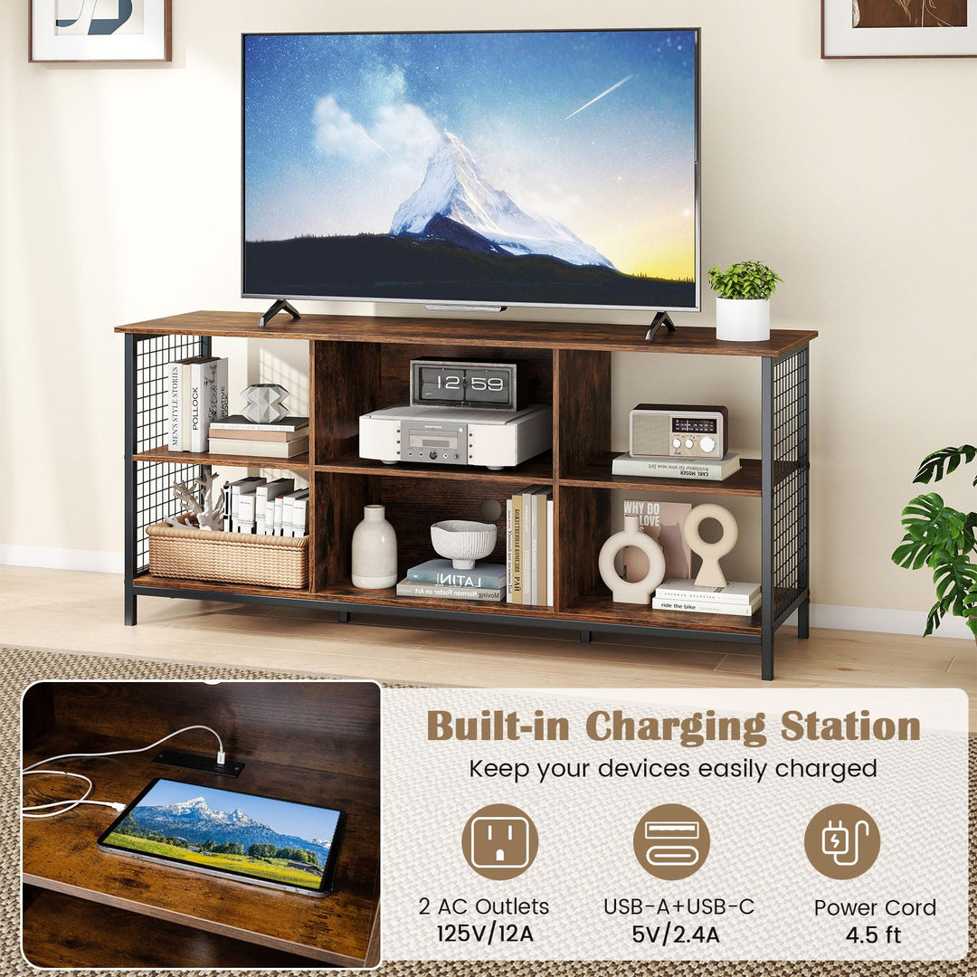 Giantex Industrial TV Stand for TVs up to 65 Inch