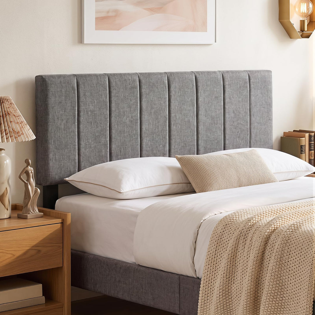 GIANTEX Linen Upholstered Headboard for Queen Full Size Bed