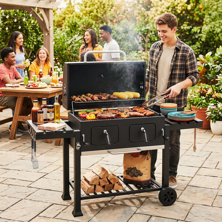Giantex Extra Large Charcoal Grill with Oversized 752 sq.in. Cooking Area