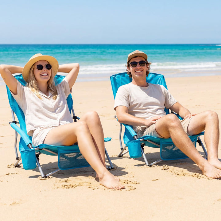 Giantex 2 Pack Folding Beach Chairs for Adults for Picnic Hiking &amp; Travel