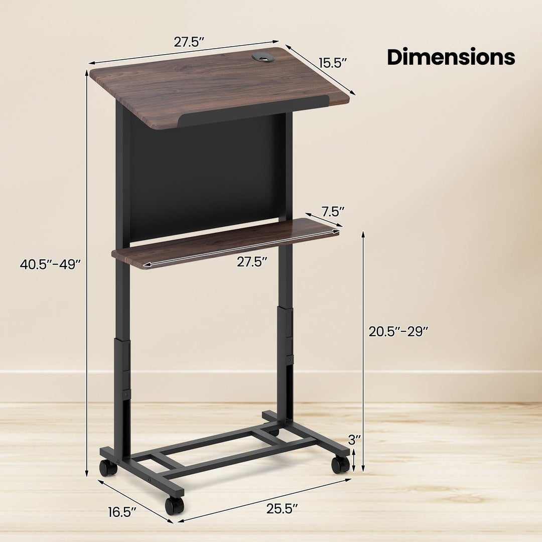 Giantex Mobile Podium Stand