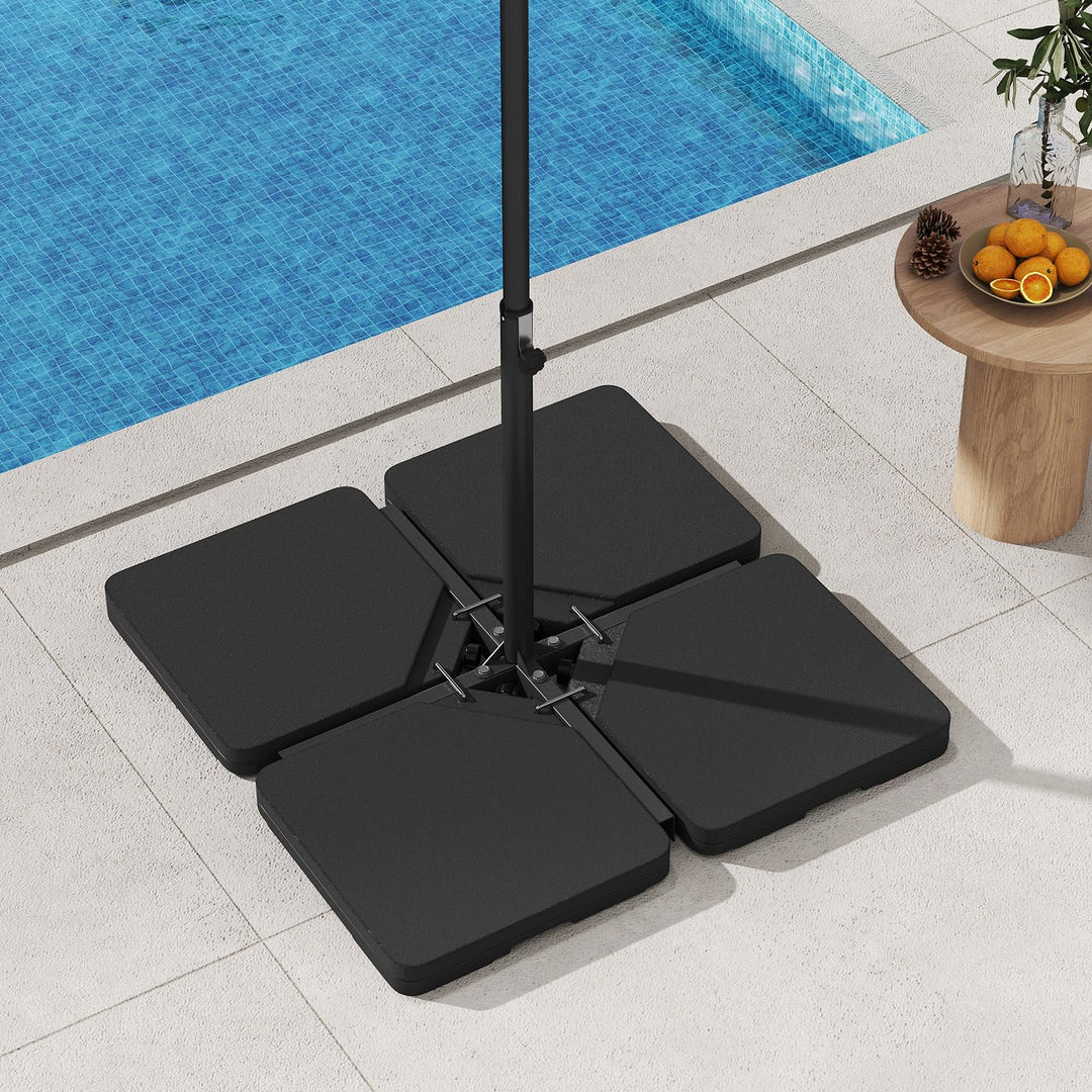 Giantex 220 lbs Fillable Patio Offset Umbrella Base