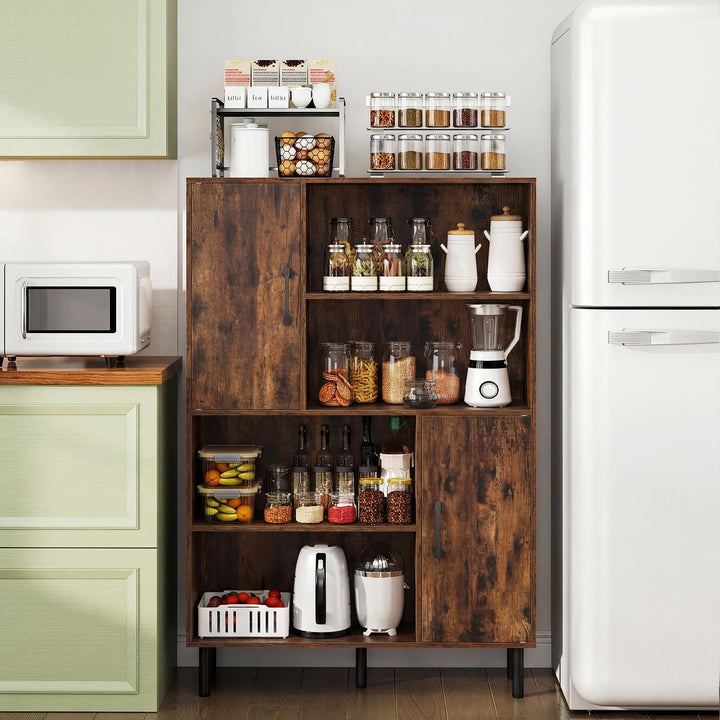 Giantex 47 Inches Storage Cabinet with Doors for Living Room