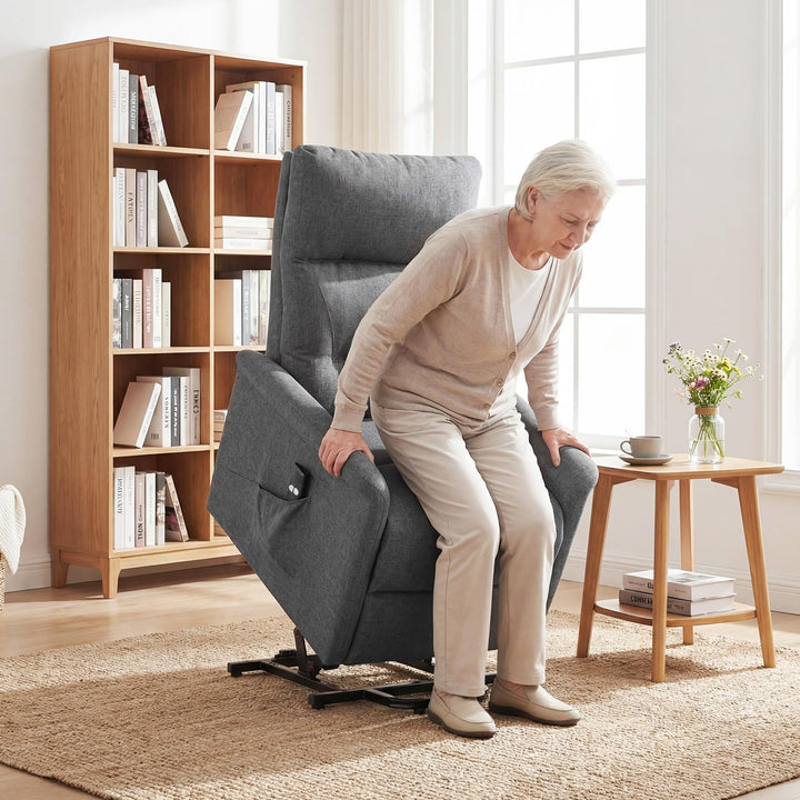 Giantex Electric Recliner Sofa w/Remote Control &amp; Side Storage Pocket for Elderly