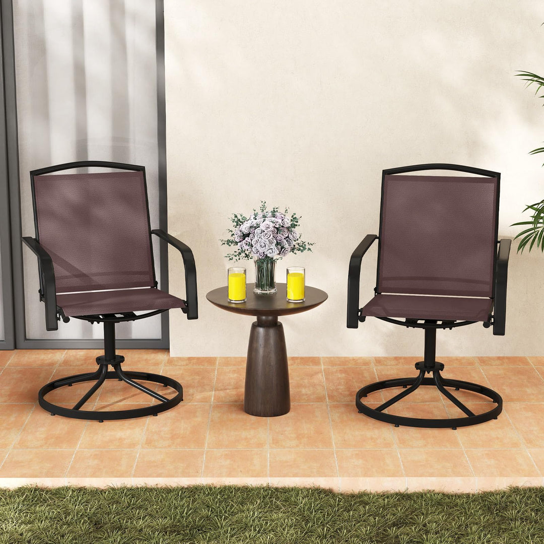 Giantex All Weather 360° Patio Rockers with High Backrest Breathable Seat