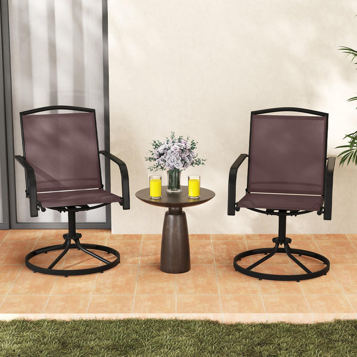 Giantex All Weather 360° Patio Rockers with High Backrest Breathable Seat