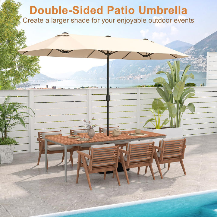 Giantex 13ft Large Patio Umbrella with Base