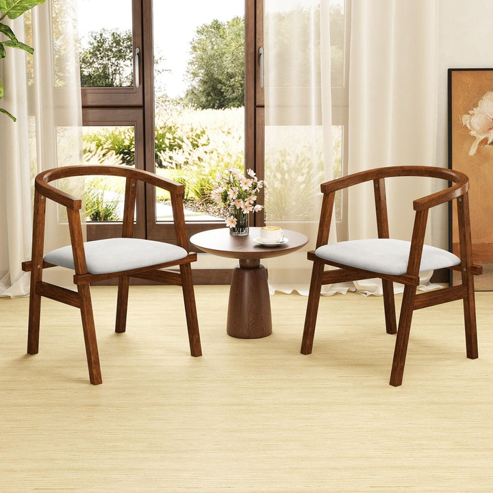 Giantex  2/4 Wooden Dining Chairs Set
