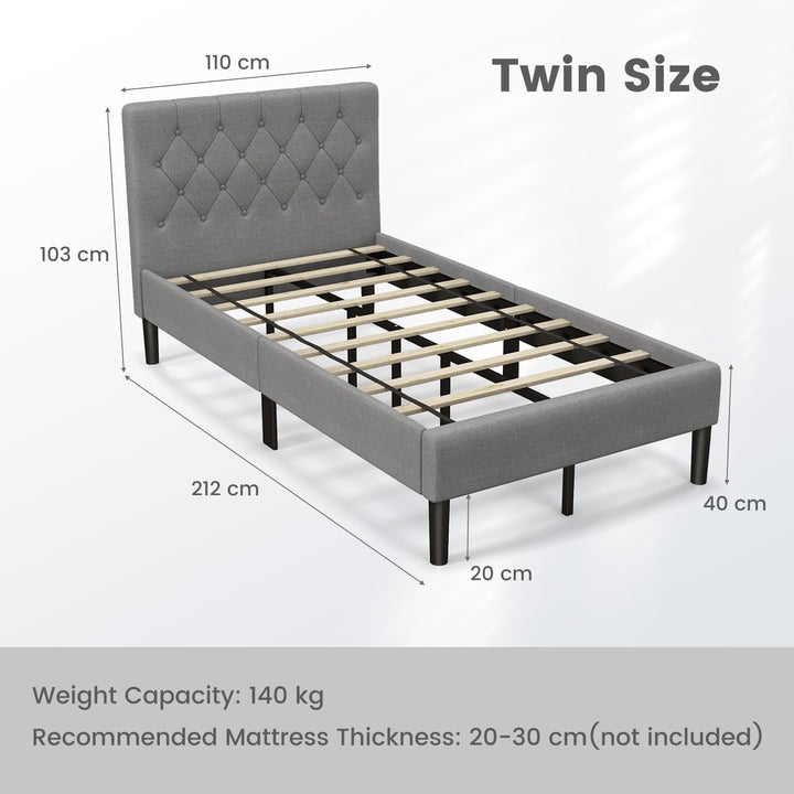 Giantex Upholstered Bed Frame