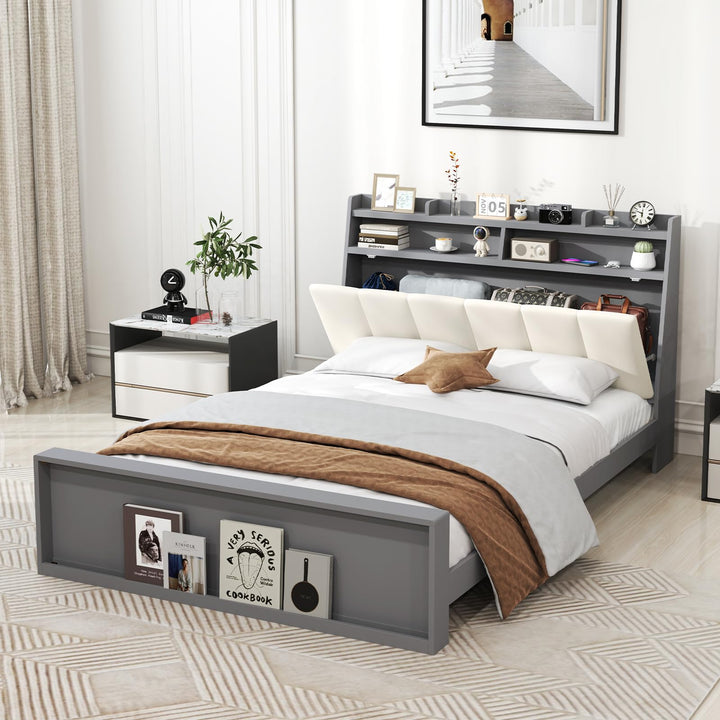 Giantex Full Size Bed Frame with Storage