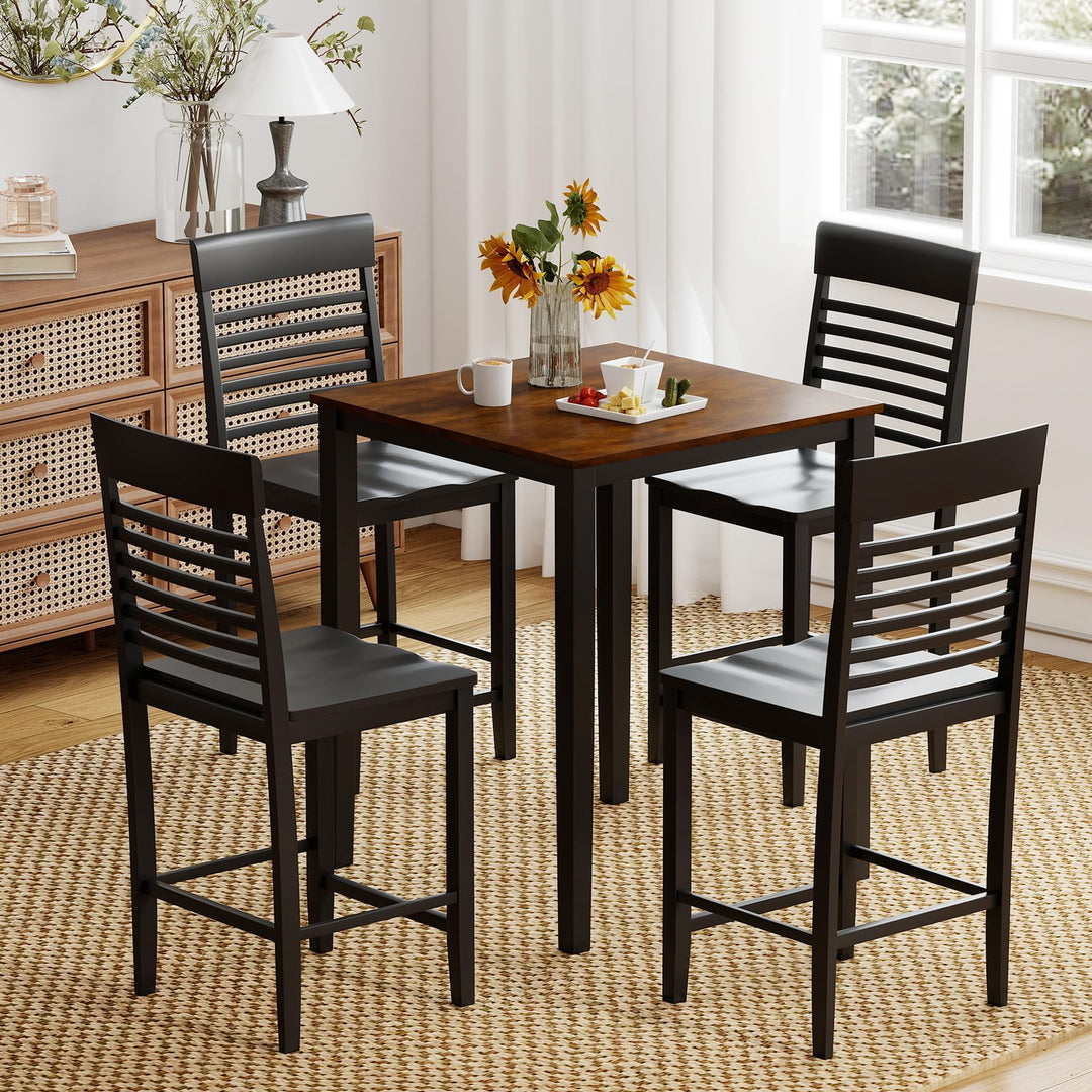 Giantex 5-Piece Dining Table Set for 4