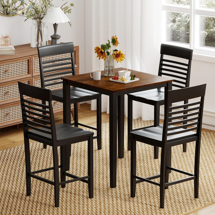 Giantex 5-Piece Dining Table Set for 4