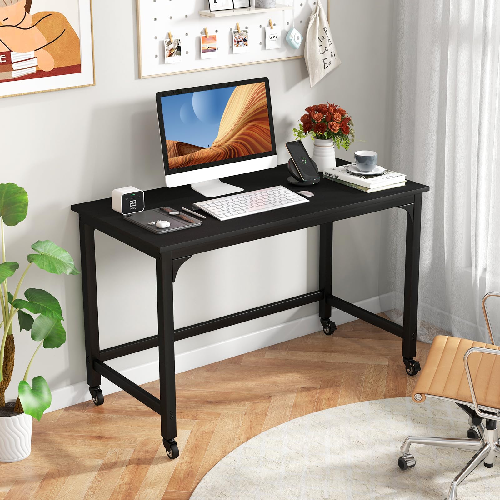 Giantex 48" Rolling Computer Desk