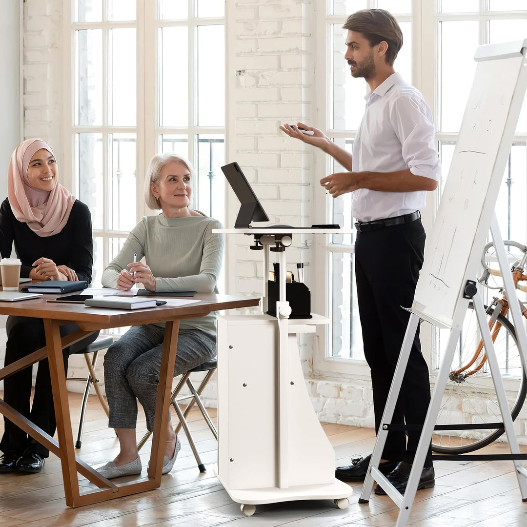 Giantex Mobile Podium Stand