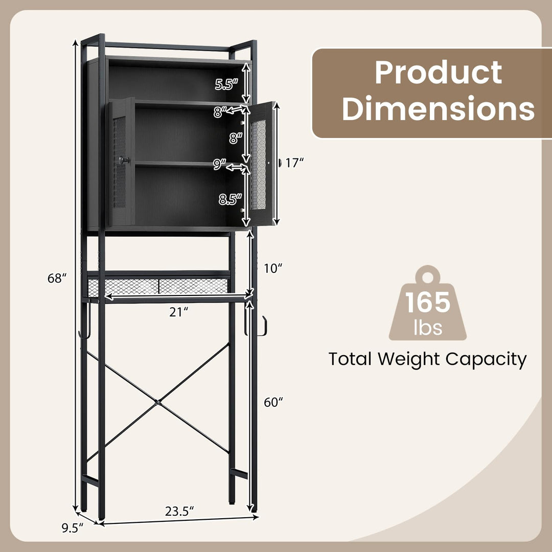 Giantex Over The Toilet Storage Cabinet for Laundry Room