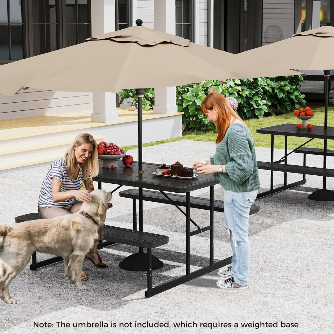 Giantex Picnic Table Bench Set for 4 People