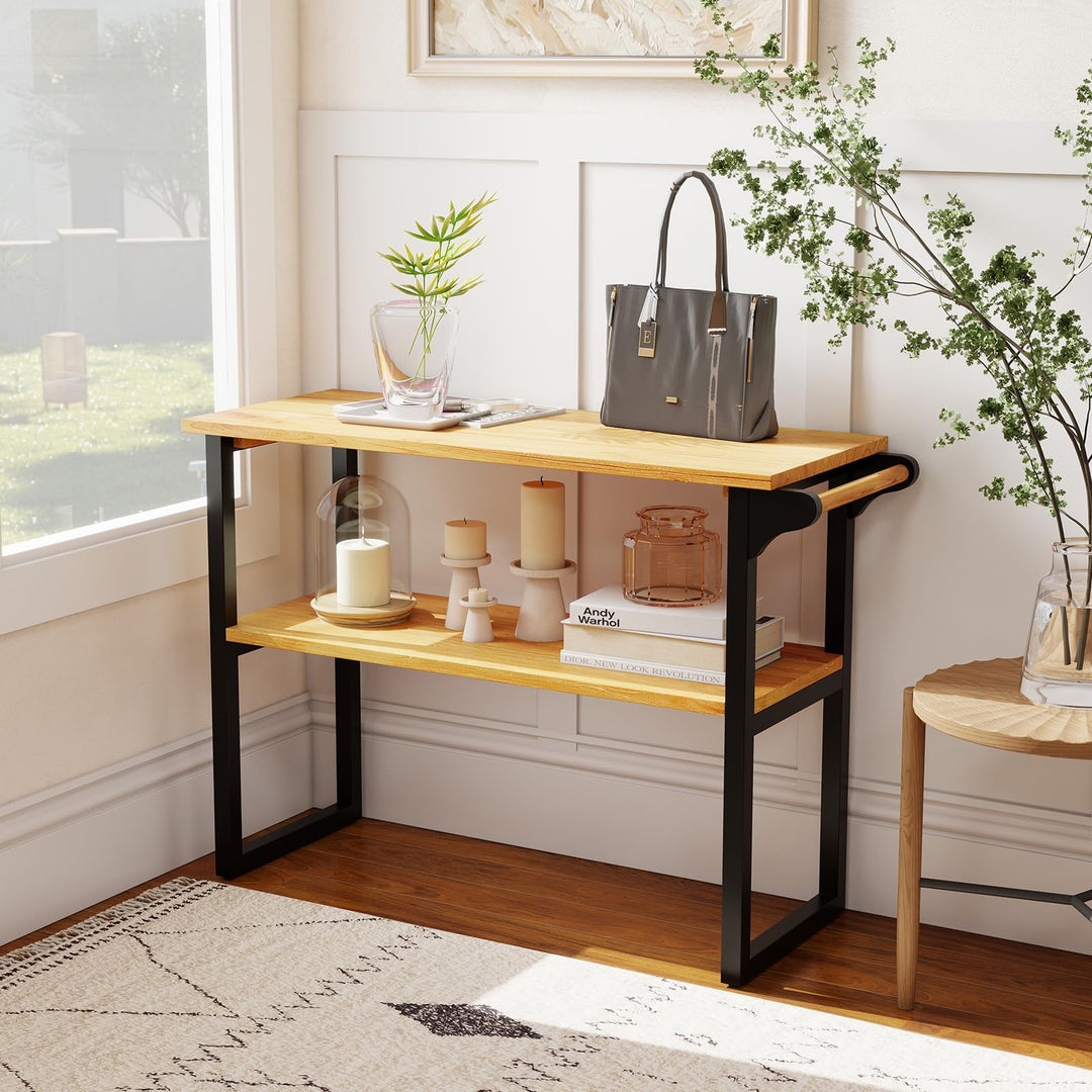 Giantex 2 Tier Bathroom Storage Shelf with Towel Rack