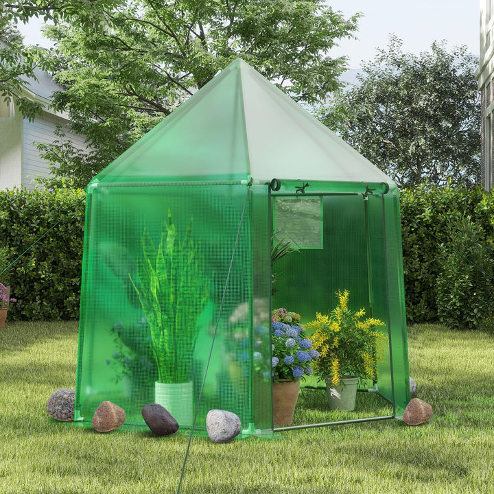 Giantex 6.5 x 5.7 x 6.3 FT Greenhouse Portable Walk in Outdoor Hot House Tent