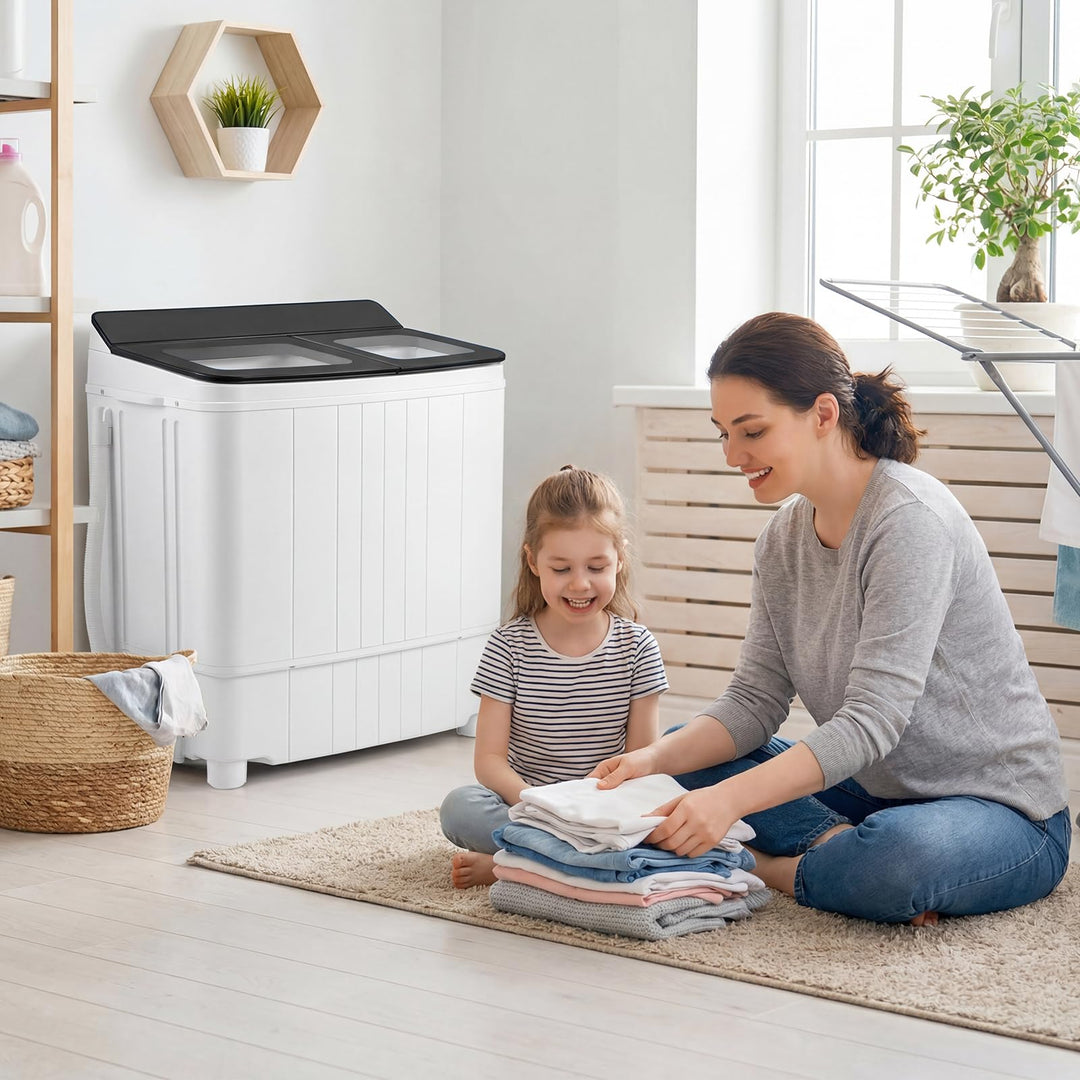 Giantex Portable Washing Machine 18 lbs Mini Laundry Machine with 11 LBS Washer