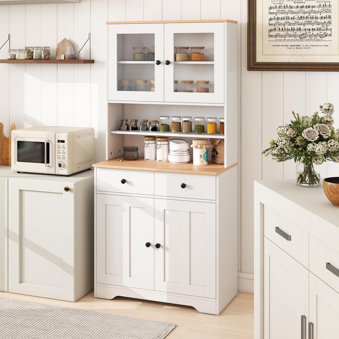 Giantex 67" Kitchen Pantry Cabinet for Dining Room