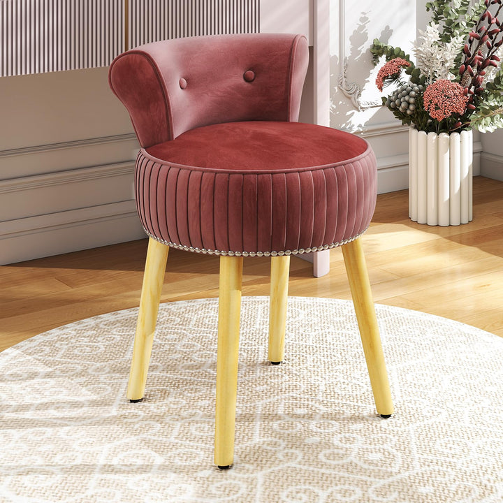 HARMAID Velvet Vanity Chair for Bedroom